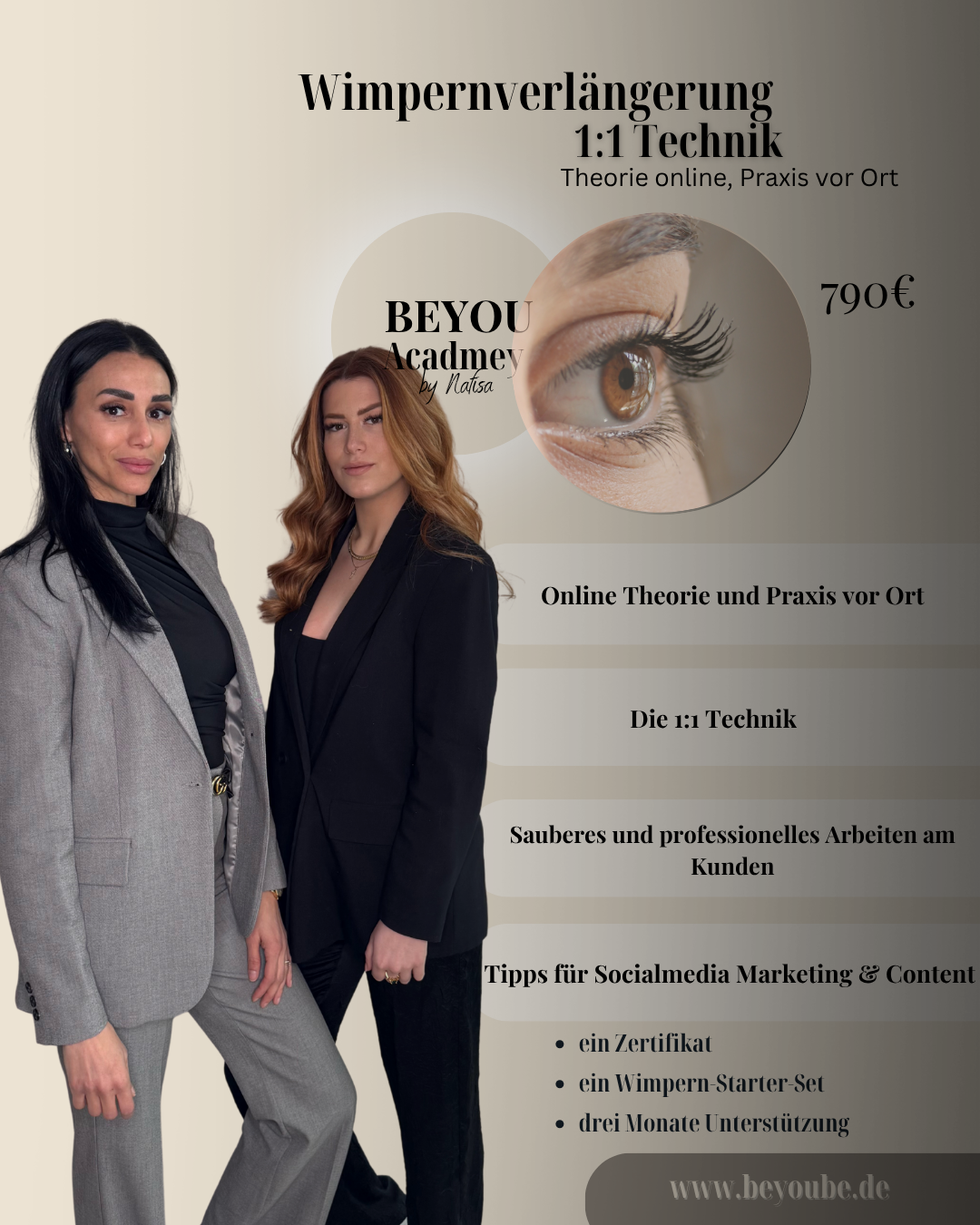 Wimpern 1:1 Technik