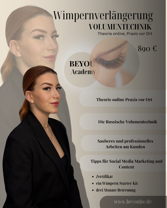 Wimpern Volumen Technik