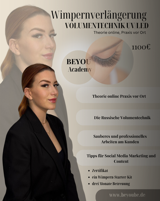 Wimpern Volumen Technik UV/LED